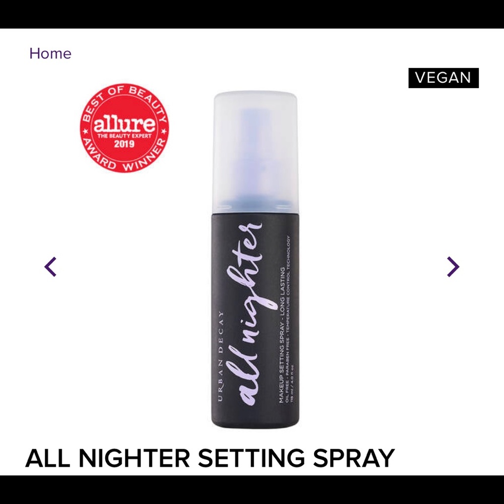 Urban Decay Cosmetics All Nighter Setting Spray